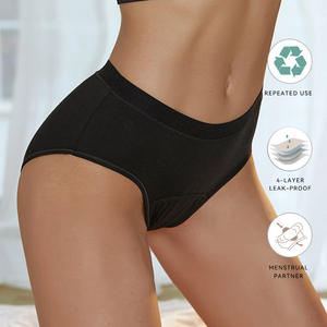 Ropa Interior Menstrual Anti-Fugas de Alta Calidad, Talla Grande para Mujer, Estilo Diario, Logotipo Personalizado en la Cintura - Product Image 1
