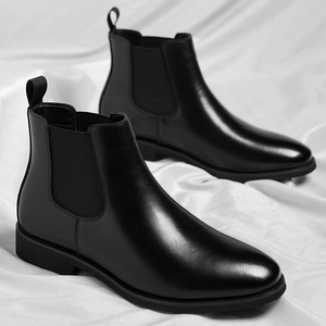Botas <span class=keywords><strong>Chelsea</strong></span> Retro Británicas para Hombre, Forro de PU, Suela de Goma, Banda Elástica, Invierno, Tallas Grandes, Envío Internacional - Product Image 2
