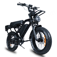 Fatbike X80 Pro Motor sin escobillas de alta potencia 7 velocidades bicicleta de montaña electrónica luz LED 15Ah batería al por mayor OEM Ebike