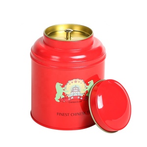 Boîte à thé ronde en métal réutilisable avec couvercle à bouton, boîte à biscuits de Noël à bords soudés pour cadeaux gourmands, rangement de garde-manger, usage artisanal - Product Image 4