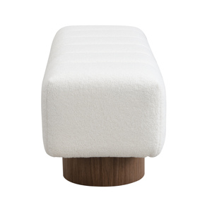 Banco de Comedor Tapizado Moderno para Dormitorio, Banco Otomano sin Ensamblaje para Comedor, Sala de Estar y Dormitorio - Product Image 5