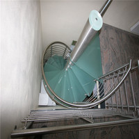 Escalier en colimaçon en verre bon marché Escalier en colimaçon utilisé par approvisionnement direct d'usine