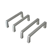 Guidon avant chinois Bentai, C-BOX, largeur 122 mm, finition anodisée argent-blanc, 4U 133,4 mm, 10501-018, montage vertical/angulaire