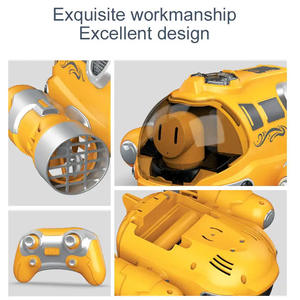 Barco de juguete <span class=keywords><strong>RC</strong></span> con rociador de niebla de rotación de 360 grados, lancha submarina de 2,4G para niños, nivel eléctrico de plástico para principiantes - Product Image 5