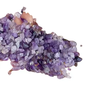 Kualitas tinggi amethyst bulat gravels dan chip kerikil untuk bio-mate premium grade dipoles kuarsa amethyst