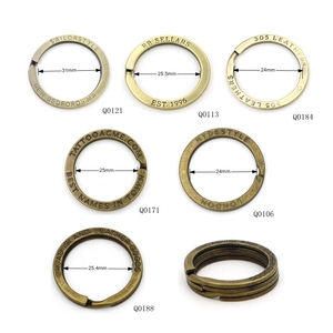 Chất Lượng Cao Và Độ Bền Cao Tùy Chỉnh Khắc Khắc Logo Rắn <span class=keywords><strong>Brass</strong></span> 1 Inch Móc Chìa Khóa Phẳng <span class=keywords><strong>Key</strong></span> Chia Vòng - Product Image 4