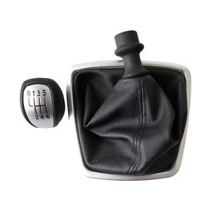 Poignée de levier de vitesses 5 vitesses en cuir ergonomique noir pour Renault Clio 3 III, pièce de modification FCT-74 - Product Image 5