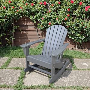 Weerbestendige Hdpe Adirondack Schommelstoel Voor Buitentuin En Park Houten Vrijetijdsrocker Voor Woonkamer En Exterieur - Product Image 4