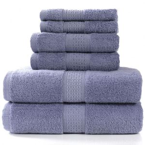 Ensemble de serviettes de toilette absorbantes à séchage rapide 100% coton pour la maison et l'hôtel - Product Image 1