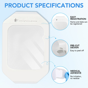 SEFUDUN Apósito Transparente de PU de 3.9" x 4.7" para Heridas, Venda Adhesiva Médica Impermeable para Cuidado Post-Tatuaje y Tratamiento de Heridas - Product Image 5