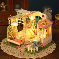Kit de Casa de Muñecas en Miniatura de Madera Ensamblado a Mano al por Mayor, Adorable Rincón de Lectura con Temática de Panadería para Dormitorio Acogedor, Regalo DIY para Tiendas de Boutique