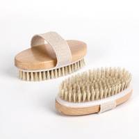 Ensemble de Brosses de Bain en Bambou et Sisal pour le Dos et le Visage, pour Massage Drainant Lymphatique et Nettoyage Profond