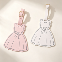 Étiquettes de bagages pour couple de mariés en cuir PU durable, en forme de costume et de robe, cadeaux de bienvenue pour les invités