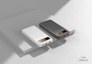 סוללת גיבוי PD20W <span class=keywords><strong>10000mAh</strong></span> דגם T139L עם צג דיגיטלי LED, מטען מהיר נייד, סוללות גיבוי ניידות - Product Image 2