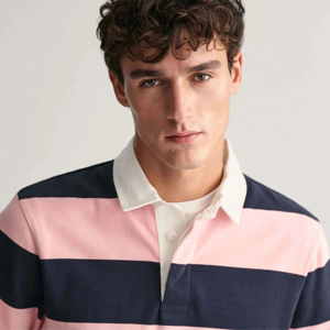 Classical Rugby Jerseys Comfortable Breathable Custom Long Sleeve Heavy Polyester Color Blocked <b>Heat</b>-Transfer Printed Custom - Product Image 6