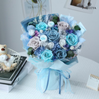 Bouquet de fleurs préservées en gros - Roses naturelles préservées faites à la main, personnalisables, livraison rapide, prix direct usine