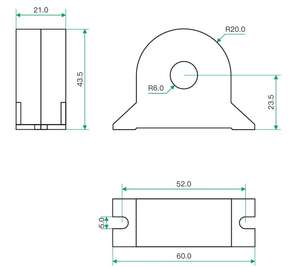 Sensor de Corriente de Equilibrio Magnético Serie SITD para Motor de CC, Comunicación Ferroviaria - Product Image 2
