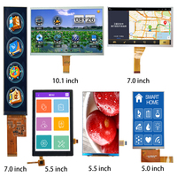 Shenzhen Luminosité Personnalisé LCD 3.5 4.3 5 6 7 8 9 10.1 Pouces Écran Tactile Carré TFT LCD Panneau D'affichage Écran