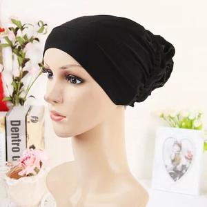 Casquette <span class=keywords><strong>hijab</strong></span> uni pour femmes musulmanes, turban en polyester uni pour femmes, chapeaux de <span class=keywords><strong>mariage</strong></span> pour femmes, nouvel arrivage très vendu - Product Image 5
