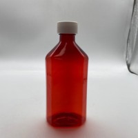 1oz 2oz 3oz 4oz RX PET ambre bouteille de sirop contre la toux bouteille de médecine liquide orale bouteilles en plastique