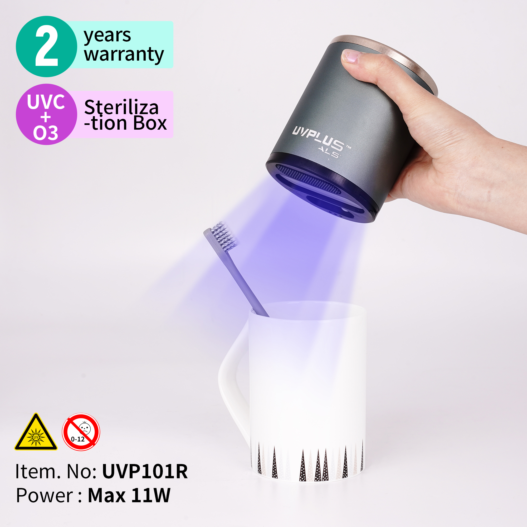 Интеллектуальная металлическая маска UVPLUS для мобильного телефона, УФ озоновый светодиодный УФС стерилизатор