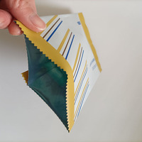 Sac en plastique d'emballage de bouffée de maquillage de taille et d'impression personnalisée scellée à dos d'aluminium personnalisable