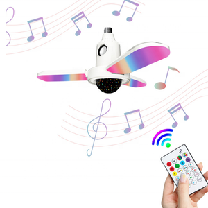 Đèn Chiếu Ban Đêm Thiên Hà Nhỏ Đầy Sao 40W Đèn LED Âm Nhạc Biến Dạng 3 Lá Đầy Màu Sắc BT Có Điều Khiển Từ Xa - Product Image 3