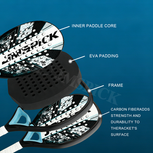 Palas de Pádel de Fibra de Carbono 3K 12K, Forma Redonda, Lágrima, Diamante, Raqueta Personalizada, Venta al Por Mayor de Fábrica OEM - Product Image 5