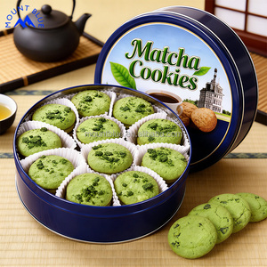 <span class=keywords><strong>Livraison</strong></span> Rapide - Biscuits au Matcha Personnalisables - Petits Gâteaux - Emballage en Boîte - Biscuits Craquelants Porte-Bonheur - Product Image 1