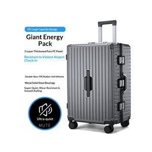 20 Inch Sanqi Large-Capacity Multifunctional Spinner Suitcase with Neoprene Material and Lock Unisex Carry-On <strong>Trolley</strong> - Product Image 2