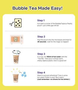 Kit DIY de boba au taro pour cafés - comprend une paille - Product Image 3