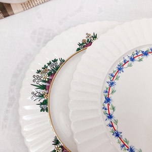 ชุดรับประทานอาหารเซรามิกลายนูน Phnom penh สไตล์ฝรั่งเศสแบบตะวันตกจานเค้กอาหารเช้า - Product Image 3