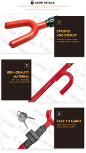 <span class=keywords><strong>Bici</strong></span> pausa grip blocco serratura del volante per auto - Product Image 3