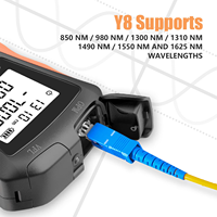 Medidor de Potencia Óptica con Localizador Visual de Fallas (VFL), Medidor de Luz de Fibra Óptica FTTH y Probador de Cables, Batería de Iones de Litio, Carga USB