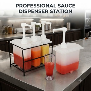 Dispensador de Xarope de Grande Capacidade, Bomba Dispensadora Comercial de Molhos para Baristas, Cafés, Restaurantes e Estações de Bebidas - Product Image 1