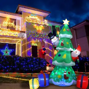10Ft 8ft Christmas Inflatables Tree Christmas Inflatables Blow Up Yard Decoration