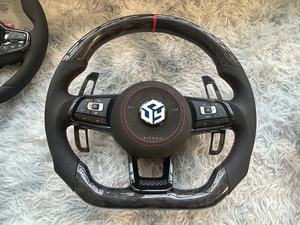 Volant de voiture pour Volkswagen, volants pour VW <span class=keywords><strong>Golf</strong></span> <span class=keywords><strong>7</strong></span> MK7 R Golf7.5 Mk7.5 R-<span class=keywords><strong>Line</strong></span> 2013-2020 - Product Image 2