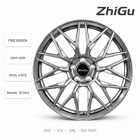 Jantes forgées ZhiGu Premium 18-22 pouces, chrome argenté, livraison en 15 jours pour BMW M3 M4 Audi RS Mercedes Porsche Tesla