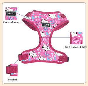 Venta al por mayor personalizado de poliéster Collar para mascotas de suministro de neopreno suave acolchado mascota ajustable Collar para perros - Product Image 4