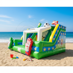 Kaleci Koruyucu Şişme Oyun Evi, Eldivenli Kale Girişi ve Futbol Topu Çatısı ile Kapalı Spor Etkinlikleri için - Product Image 2