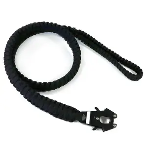 Nuevo Producto <span class=keywords><strong>2026</strong></span> 2025 2024, <span class=keywords><strong>Collar</strong></span> y Correa para Perro Reflectantes Cosidos a Mano, Juego de Cuerda Trenzada de Paracord Resistente para Exteriores con Diseño de Animales - Product Image 1