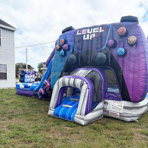 Château sautant gonflable de videur de maison de rebond de <span class=keywords><strong>location</strong></span> de partie avec le toboggan et la piscine - Product Image 4