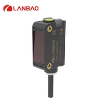 Capteur de réflexion polarisée photoélectrique laser rouge LANBAO M8 PNP NO + NC 10-30VDC Distance nominale 10m Capteurs optiques