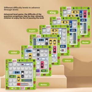 <span class=keywords><strong>Jeu</strong></span> de puzzle de logique pour voiture, sortie du parking, jouets de puzzle de logique Huaroong Road, entraînement à la pensée logique, <span class=keywords><strong>jeu</strong></span> de société éducatif - Product Image 4