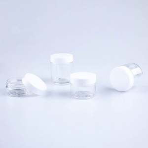 Vente en gros de pots en PET de qualité alimentaire transparents, étanches aux odeurs, pour herbes sèches et fleurs, 3,5 grammes, avec bouchon noir et étiquettes personnalisées - Product Image 6