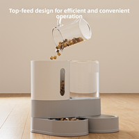 Fontaine à eau pour animaux de compagnie en plastique semi-automatique de 2,6 L pour chats et chiens, utilisation en intérieur, fournitures pour animaux de compagnie