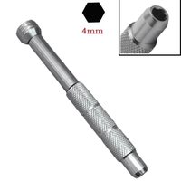 Embouts hexagonaux magnétiques de précision 4 mm, tige de 3/25 po, en alliage d'aluminium, tournevis H4, poignée personnalisable OEM