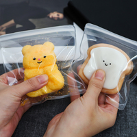 Sac de rangement souple en EVA pour jouets sensoriels – Sachets transparents refermables en plastique à fermeture éclair pour l'emballage de jouets anti-stress et jouets à presser