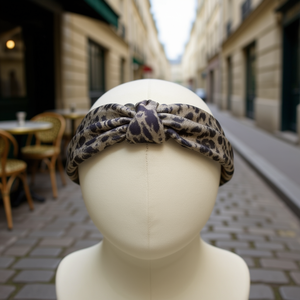 Diadema de Satén Crepé con Lazo para Mujer, Ajustable, Estilo Casual, Moda Parisina - Product Image 5