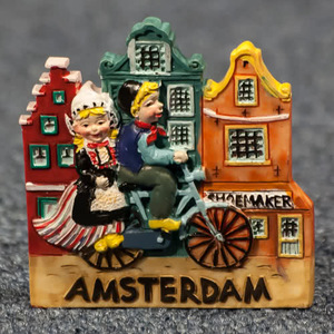 Aimant de réfrigérateur 3D personnalisé en résine UV, impression ou peinture à la main, souvenir néerlandais, maison de tulipe, boutique d'halloween, aimants pays-bas - Product Image 6
